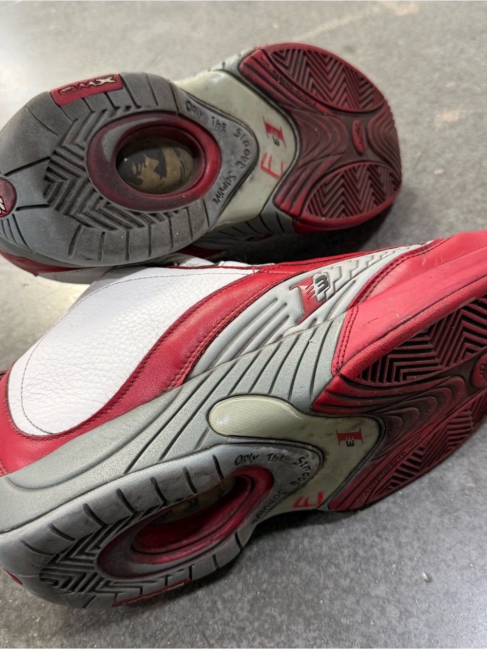 Reebok Answer IV DMX Low white and Red Iverson 4, Vintage, Men’s Size 10 - Picture 7 of 8